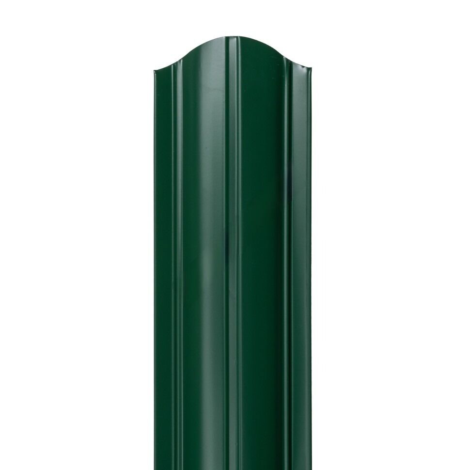 Металлический штакетник Гранд 100 мм цвет RAL6005 Зеленый мох