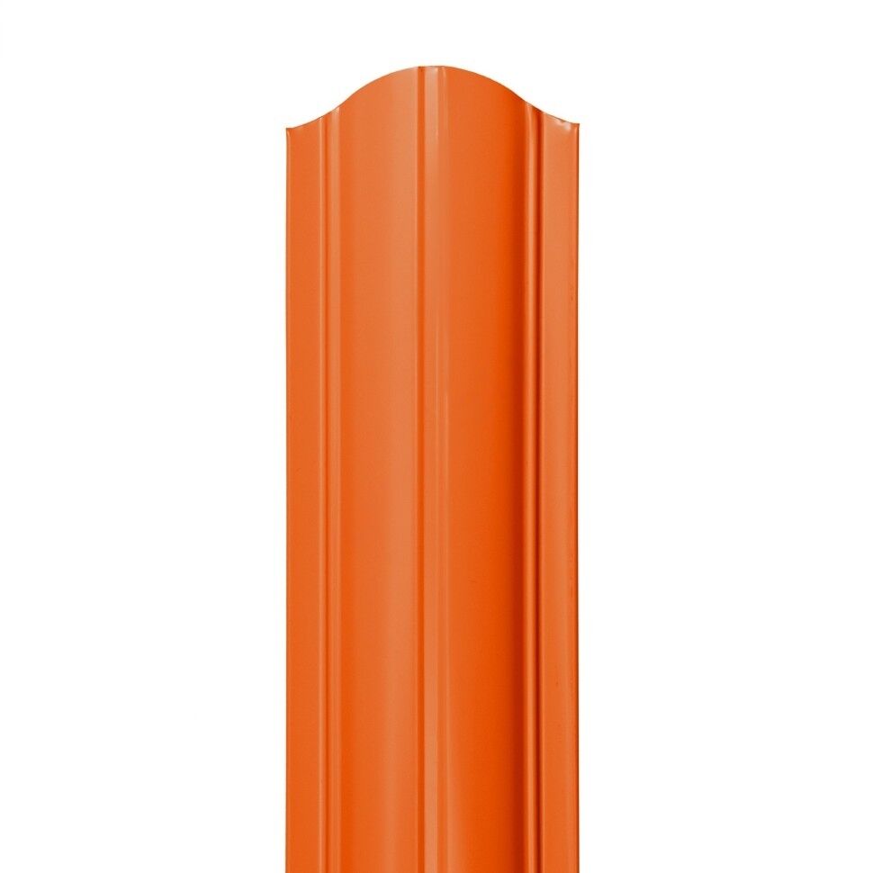 Металлический штакетник Гранд 100 мм цвет RAL2004 Оранжевый