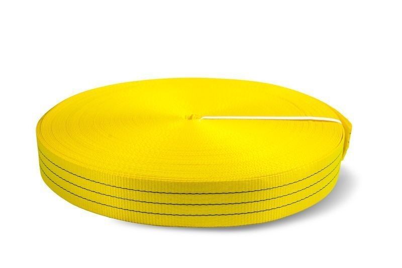 Лента текстильная TOR 6:1 75 мм 10500 кг желтый