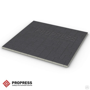 Тротуарная плитка Пропресс Лэндхаус Чёрный мрамор 40 мм 