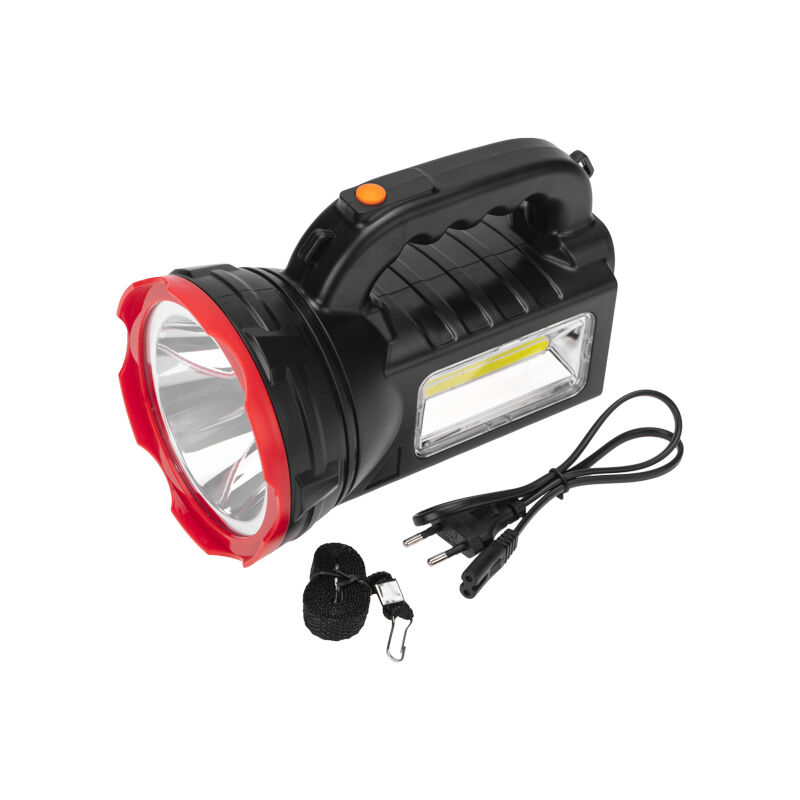 Фонарь-прожектор поисковый с головным и боковым светом, со встроенным аккумулятором, кабель питания 220В, "Rexant" 6
