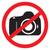 Табличка ПВХ запрещающий знак «Фотосъемка запрещена» 150х150 мм "Rexant" 1