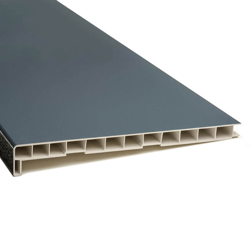Подоконник ПВХ WINPLAST (400мм, 1,5м) антрацитово-серый