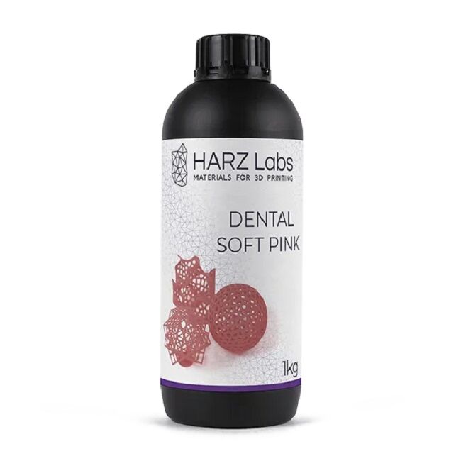 HARZ Фотополимер Labs Dental Pink Soft, розовый (1 кг)