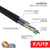Кабель витая пара F/UTP, CAT 5e, PE, 4PR, 24AWG, OUTDOOR, SOLID, черный, с тросом, 305м, PROconnect 3