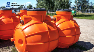 Емкость дренажная подземная полимерная 2000 литров для канализационных хозяйственно-бытовых сточных вод #1