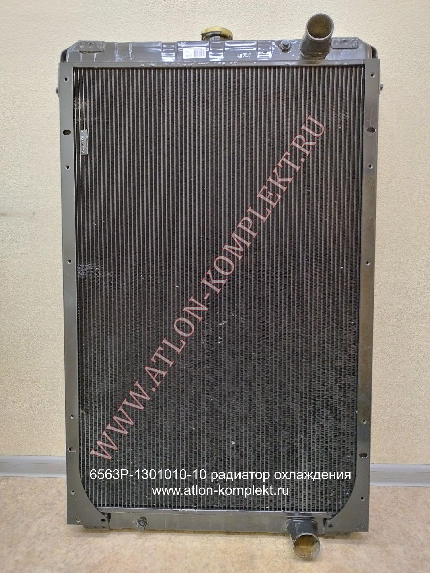 Радиатор УРАЛ 6370 с ЯМЗ-652 медный 6563Р-1301010-10 4-х рядный