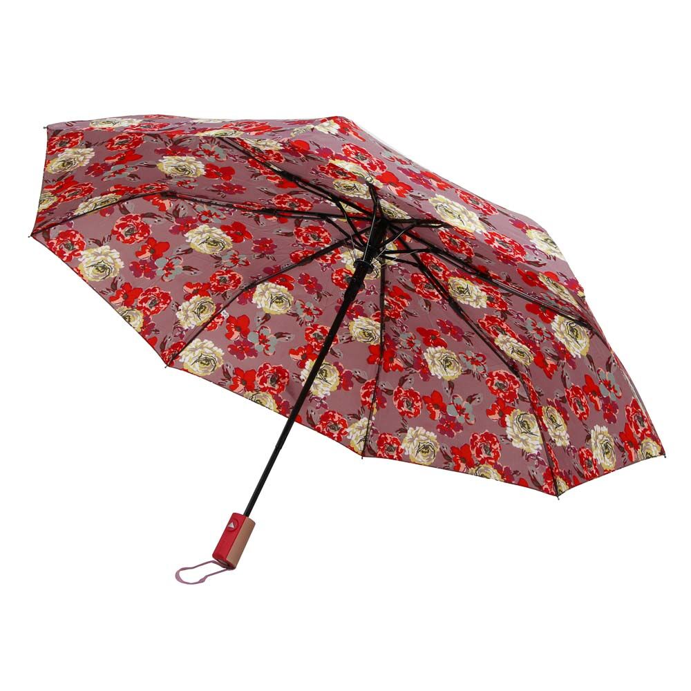 Зонт женский, полуавтомат, сплав, пластик, полиэстер, 55см, 8 спиц, 4 цвета, арт.6 4