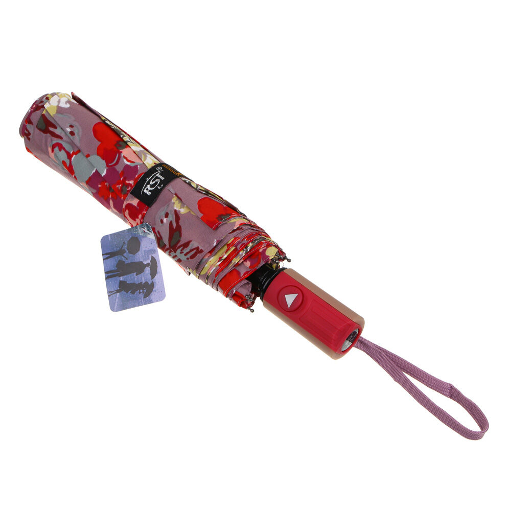 Зонт женский, полуавтомат, сплав, пластик, полиэстер, 55см, 8 спиц, 4 цвета, арт.6 6