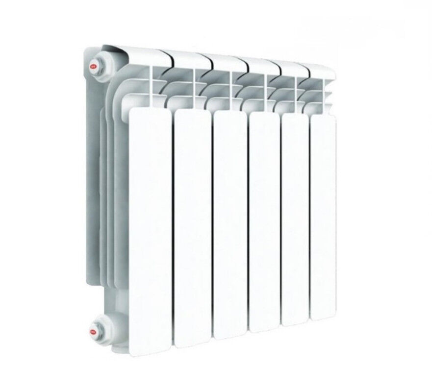 Радиатор биметаллический с боковым подключением, h = 500 мм, ширина: 80 мм, кол-во секций: 10, теплоотдача: 1190 Вт