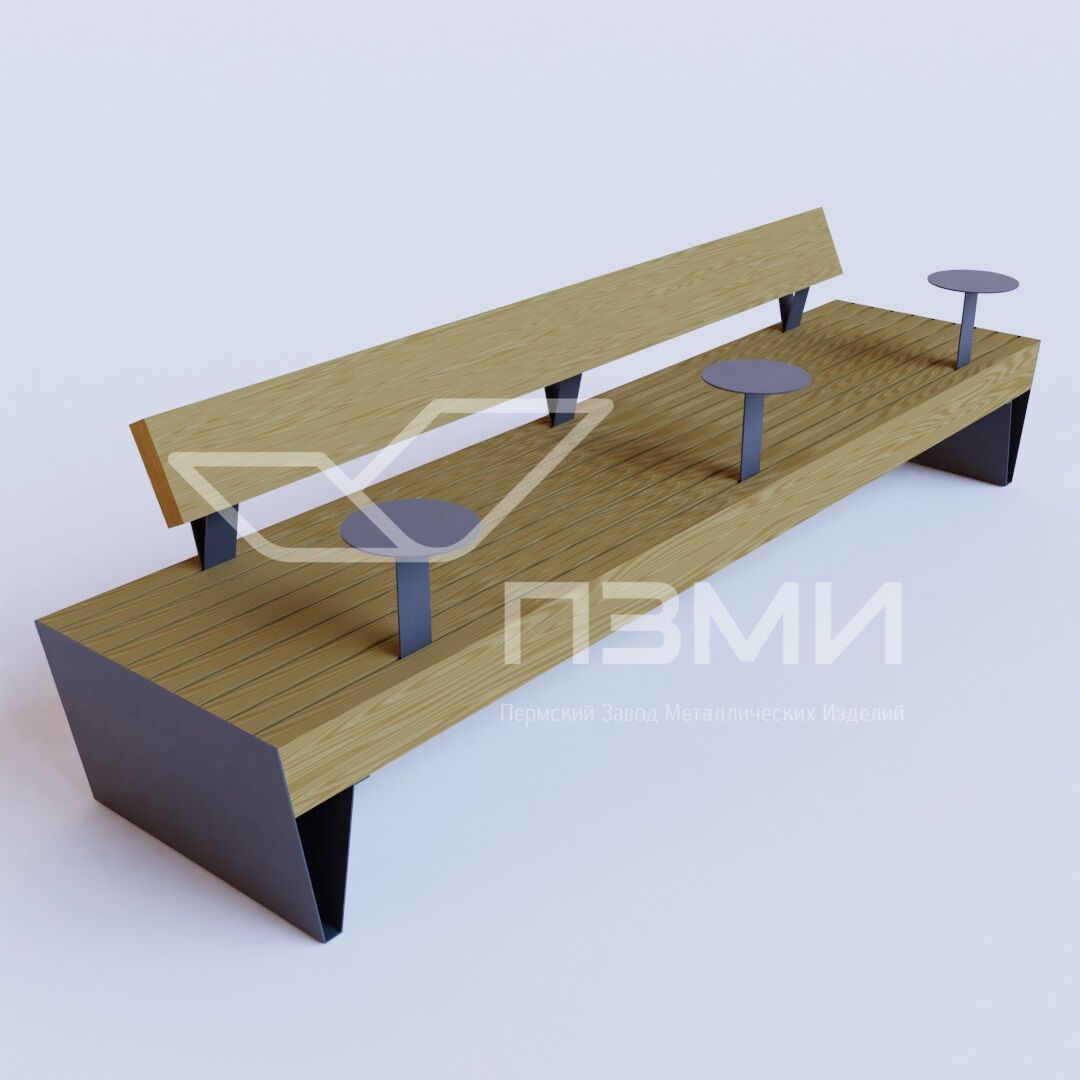 Скамейка «Калининград» со столиками