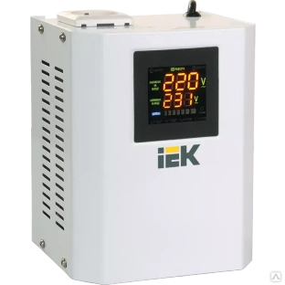 IVS24-1-00500 стабилизатор напряжения Boiler 0,5 кВА IEK номинальная мощность нагрузки 500ВА, цифровой дисплей номинальн 