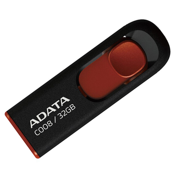 Флешка 32Gb A-Data C008, USB2.0 красная/черная ADATA