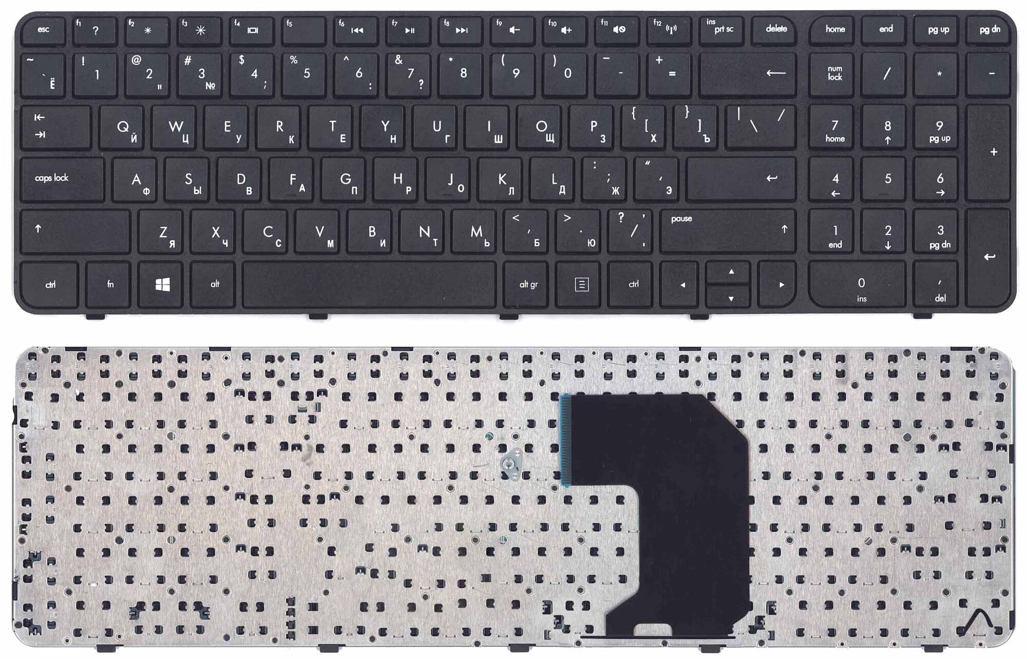 Клавиатура для HP Pavilion G7-2000 с рамкой p/n: AER39U00120, R39, 674286-001, AER39701210