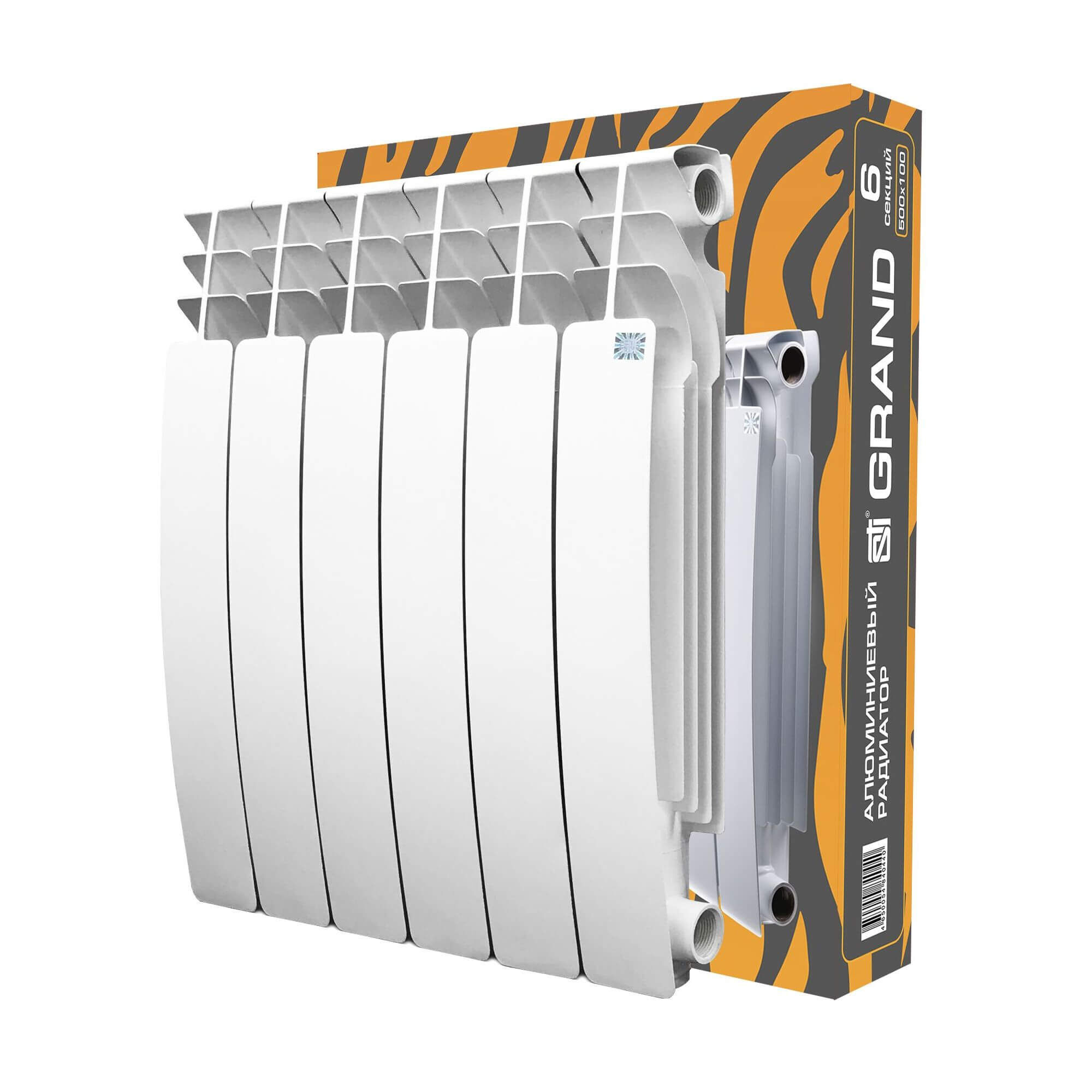 Алюминиевый радиатор STI GRAND 500/100 6 сек. 1