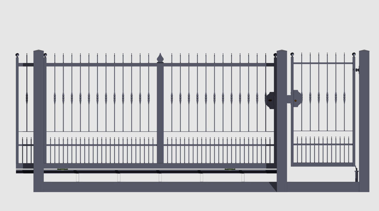 Ворота металлические Вид: рулонные, вертикальные