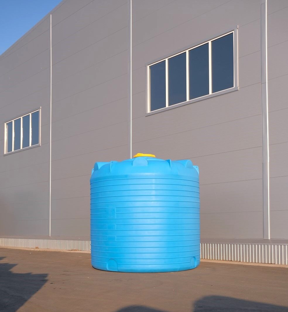 Бак пластиковый 20 м3 -20000 литров для воды, топлива, сыпучего сырья, пищевых жидкостей
