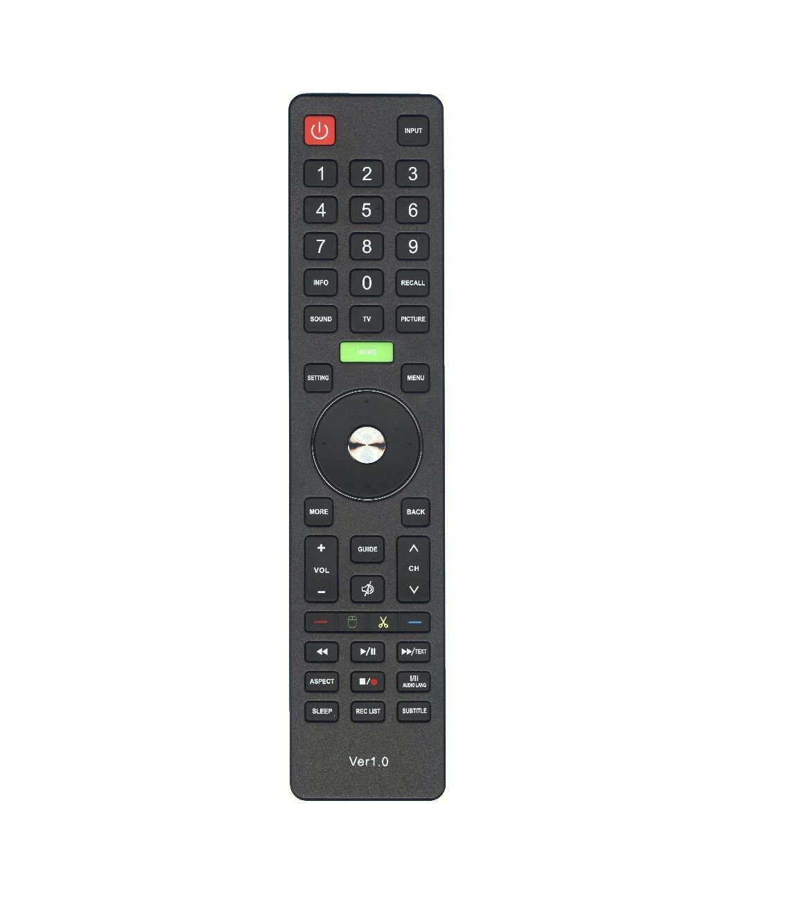 Пульт ДУ DEXP VER1.0 (H24E8000K) кнопка Home LCD TV