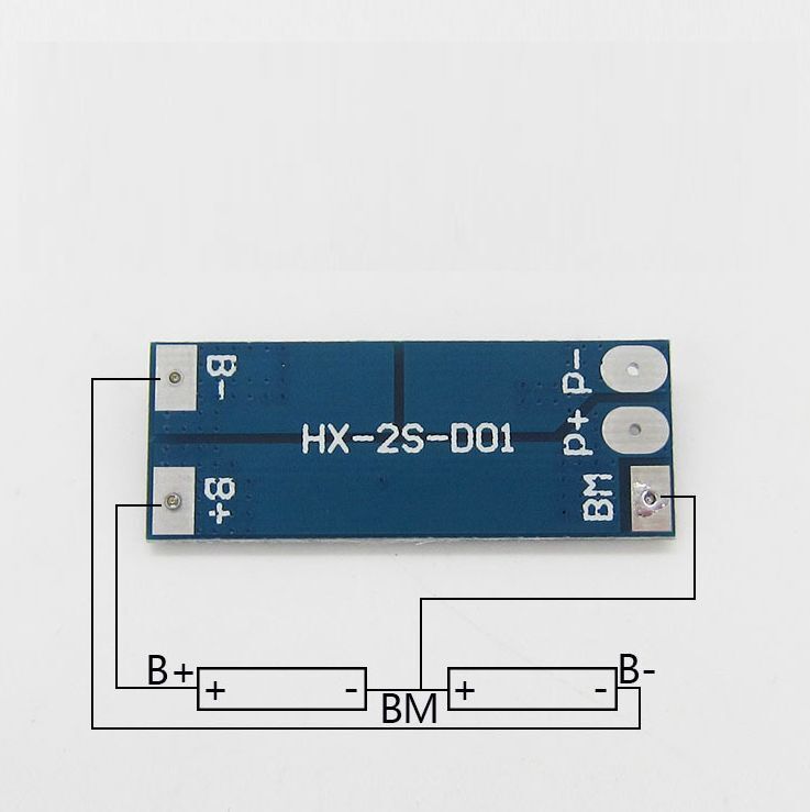 Контроллер заряда-разряда для Li-ion аккумуляторов, 2 ячейки, до 15A HX-2SD01 2