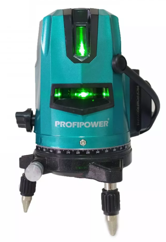 Нивелир ProfiPower LN-MX3GR лазерный(3 лучей,лазер-зеленый, Li-ion,кейс)