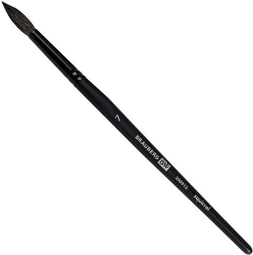 Кисть художественная профессиональная Brauberg ART CLASSIC №7 белка круглая длинная ручка (200913)