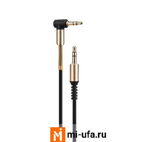 Кабель AUX HOCO UPA02 Spring Audio Cable Aux 3.5mm (черный)