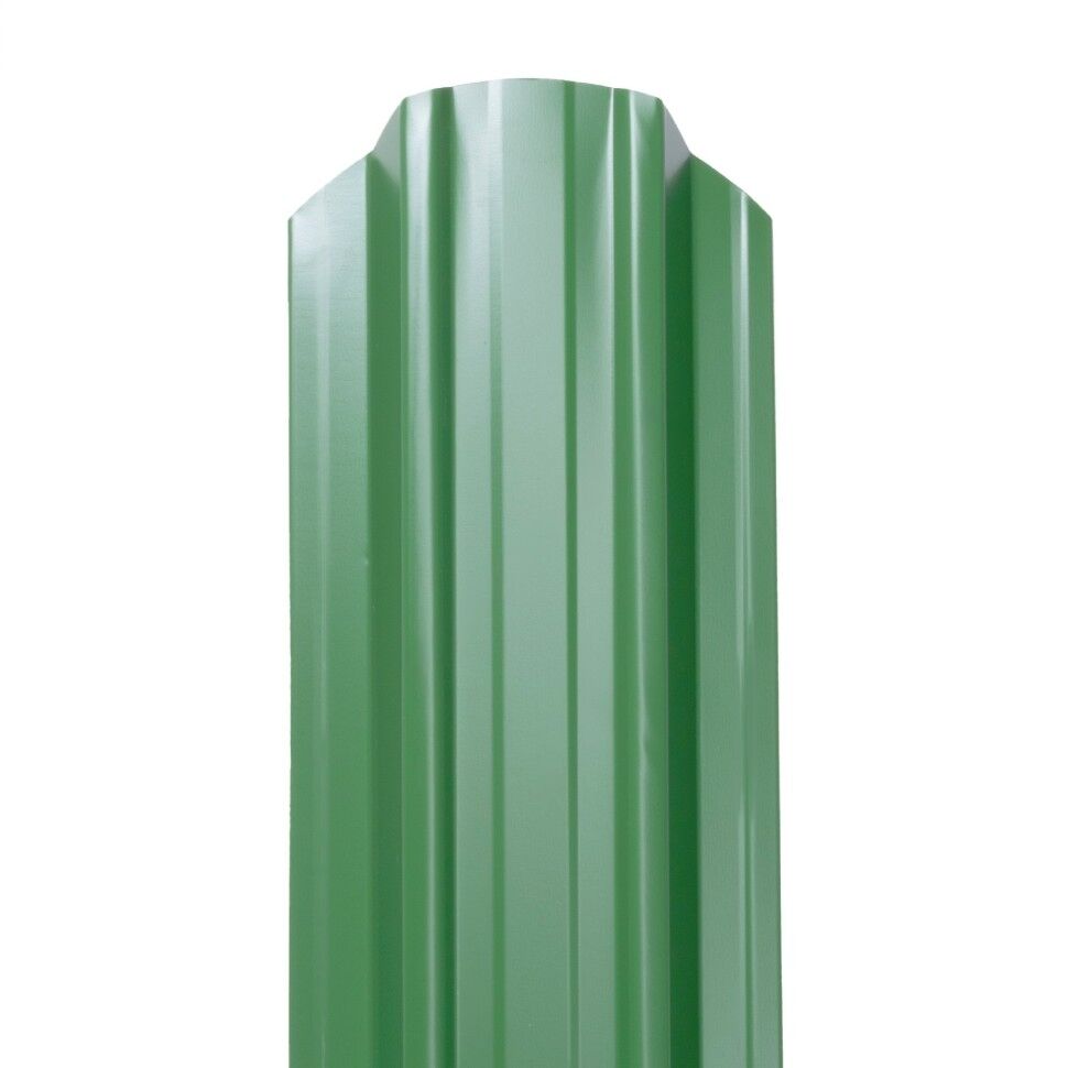 Металлический штакетник Норма 120 мм цвет RAL 6002 Зеленый лист