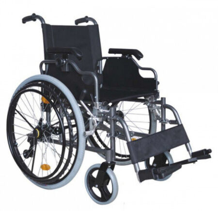 Кресло - коляска LY 710 управление одной рукой, литые (45 см)