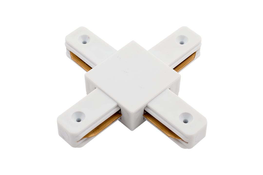 X коннектор для однофазных трековыx систем, Белый, 00-00002031