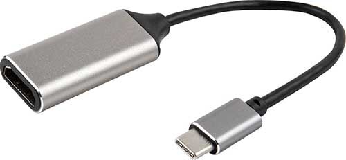 Адаптер Barn&Hollis Type-C - HDMI для MacBook серый