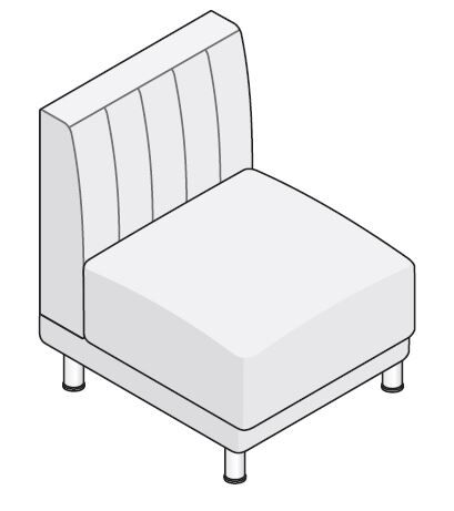 Диван-кресло 600х715х910 мм (ДМ-1)
