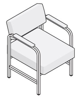 Диван-кресло 780х600х820 мм (ДО-5/1)