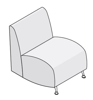 Диван-кресло 710х720х830 мм (ДО-9/1)