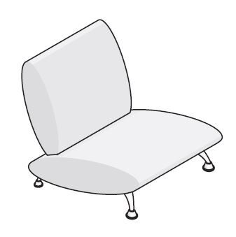 Диван-кресло 650х800х835 мм (ДО-11/1)