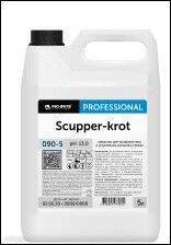 Жидкий препарат для устранения засоров в сточных трубах SCUPPER-KROT pH 12.5 V, 5 л