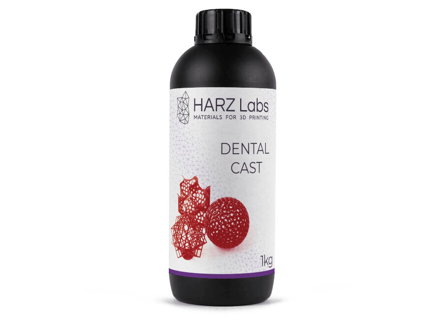 HARZ Фотополимер Labs Dental Cast Cherry, вишневый (1000 гр)