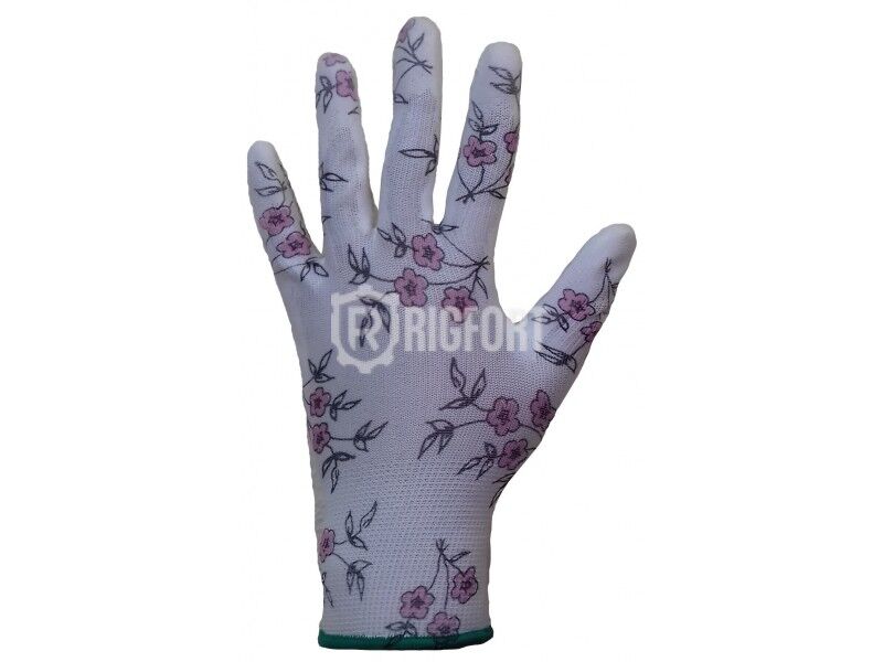 Защитные дышащие перчатки Jeta Safety с рисунком и покрытием из полиуретана размер L
