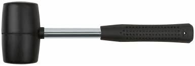 Киянка резиновая, металлическая ручка 55 мм, 45455