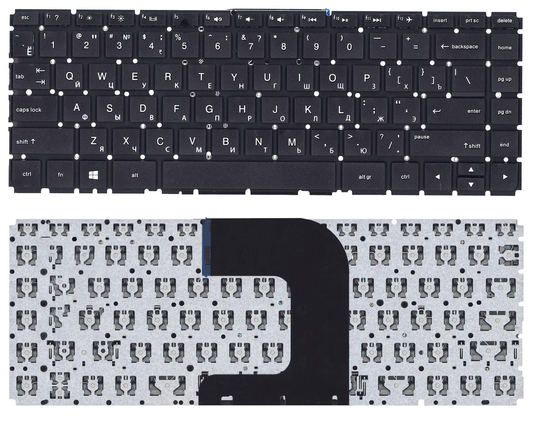 Клавиатура для HP 14-AC 14-AF 14G-AD 14-AN Черная p/n:6037B0112801, V151726AS, SQNR055D1