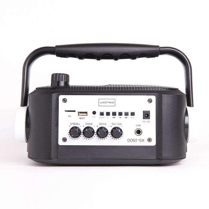 Караоке-система Atom KS-1500, 50Вт, BT (до30м), USB, microSD, AUX, беспроводной микрофон 6