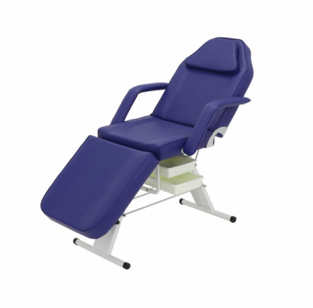 Косметологическое кресло FIX-1B, цвет синий (съемный лоток)
