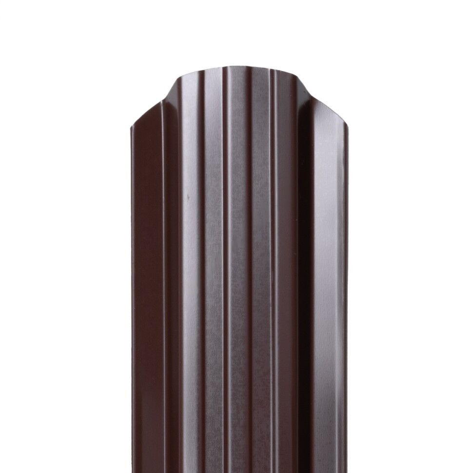 Металлический штакетник Норма 95 мм цвет RAL 8017 шоколад