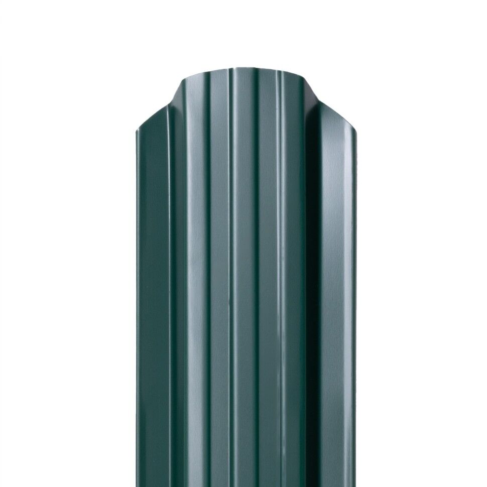 Металлический штакетник Норма 95 мм цвет RAL 6005 Зеленый мох