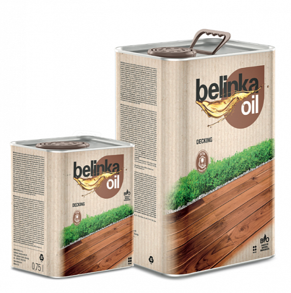 Масло по дереву для наружных работ Belinka Oil Decking №205 Серый 0,75 л