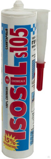 Герметик силиконовый санитарный белый Isosil S105 280 мл #1