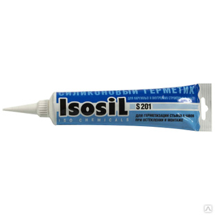 Герметик силиконовый универсальный бесцветный Isosil S201 115 мл #1
