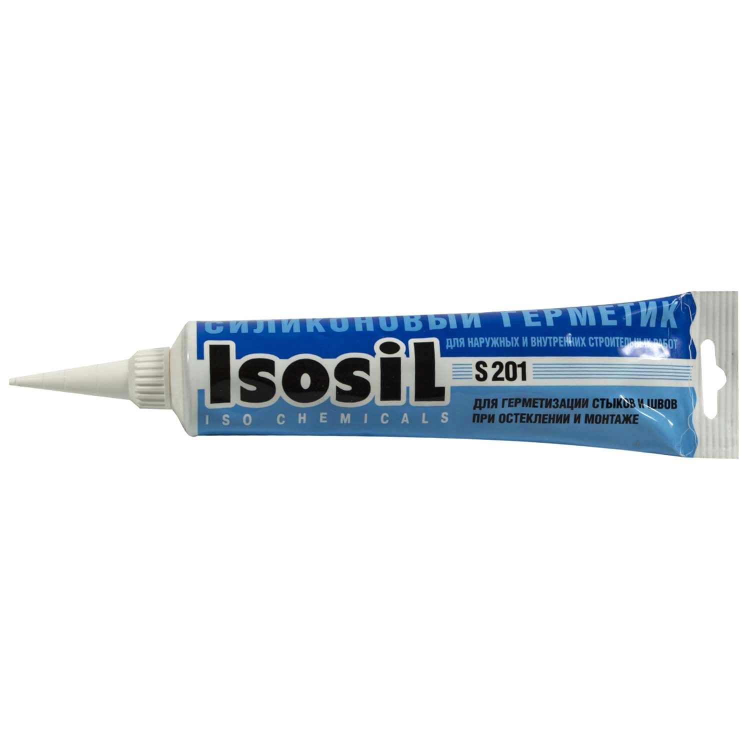 Герметик силиконовый универсальный белый Isosil S201 115 мл