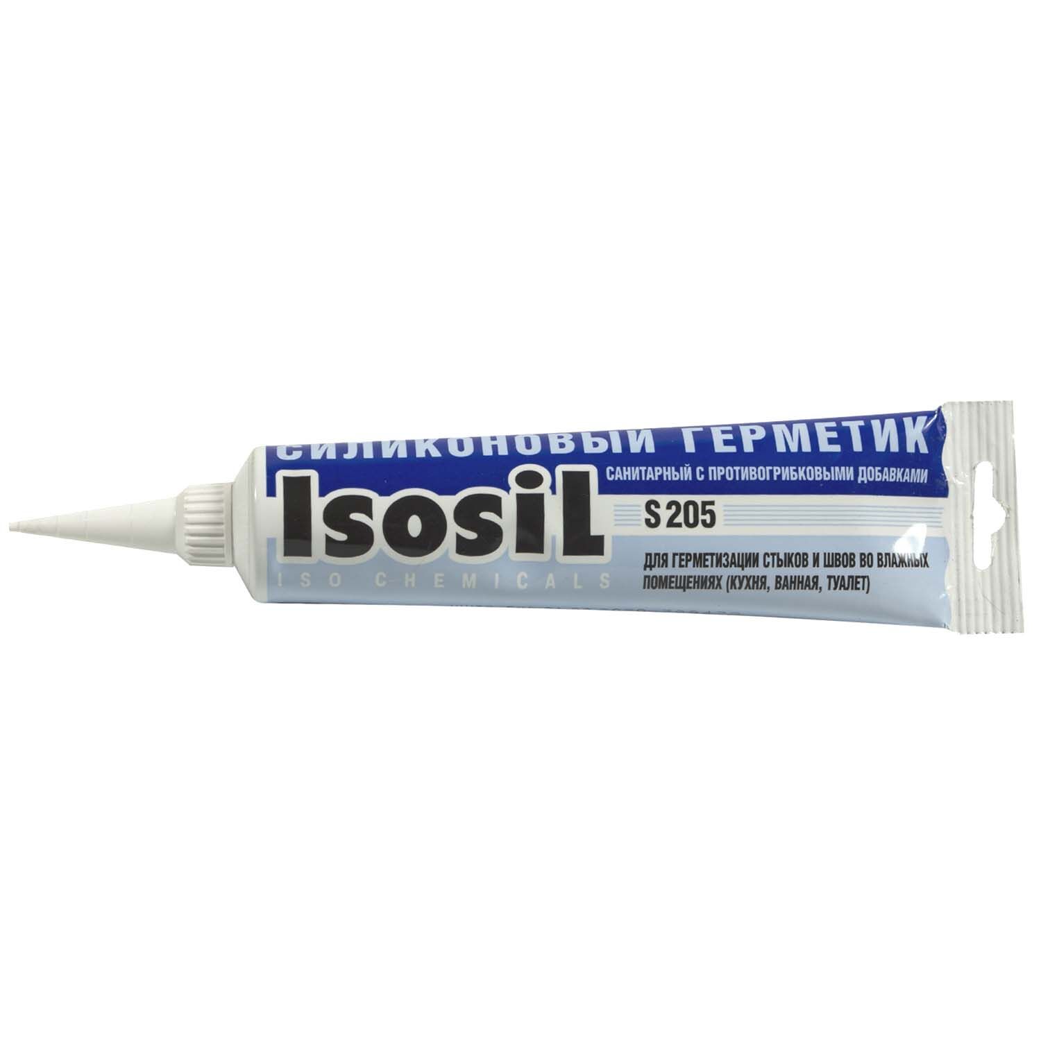 Герметик силиконовый санитарный белый Isosil S205 40 мл 1