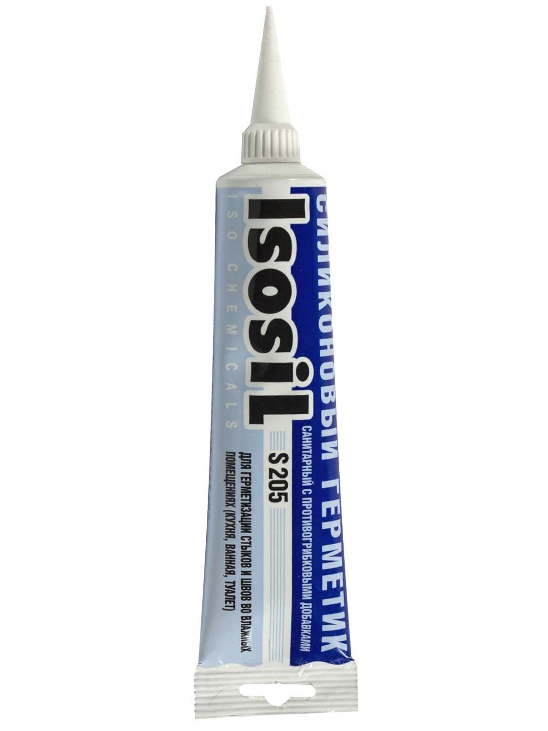 Герметик силиконовый санитарный белый Isosil S205 115 мл 5
