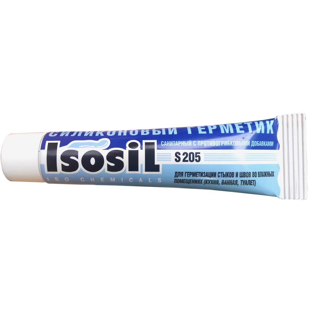 Герметик силиконовый санитарный белый Isosil S205 115 мл 10